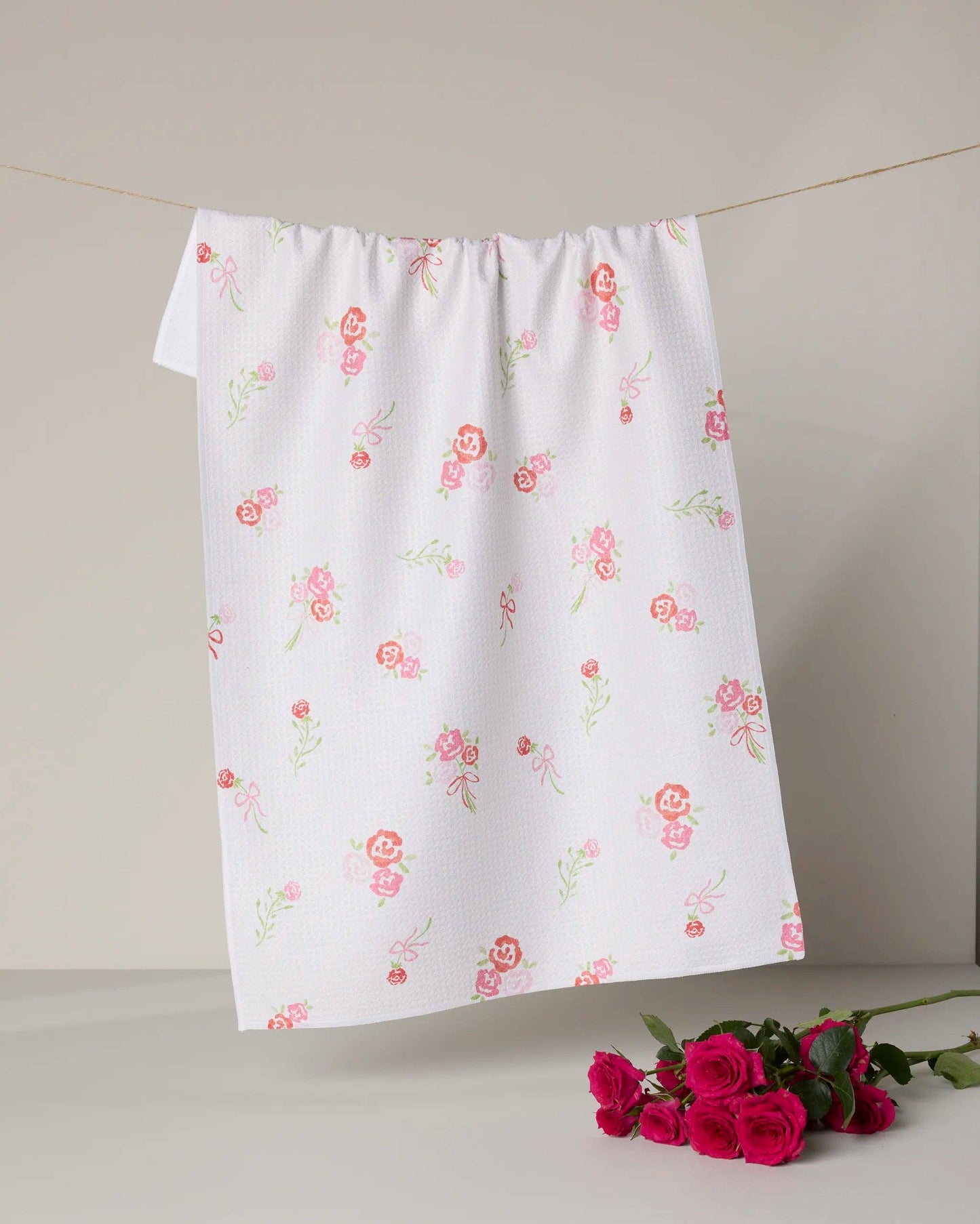 Geometry - Rosy Cheeks Tea Towel