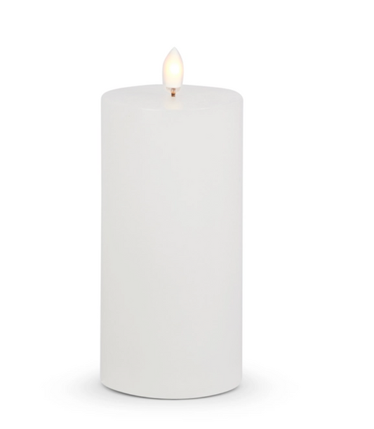 3 x 6” white pillar Candle