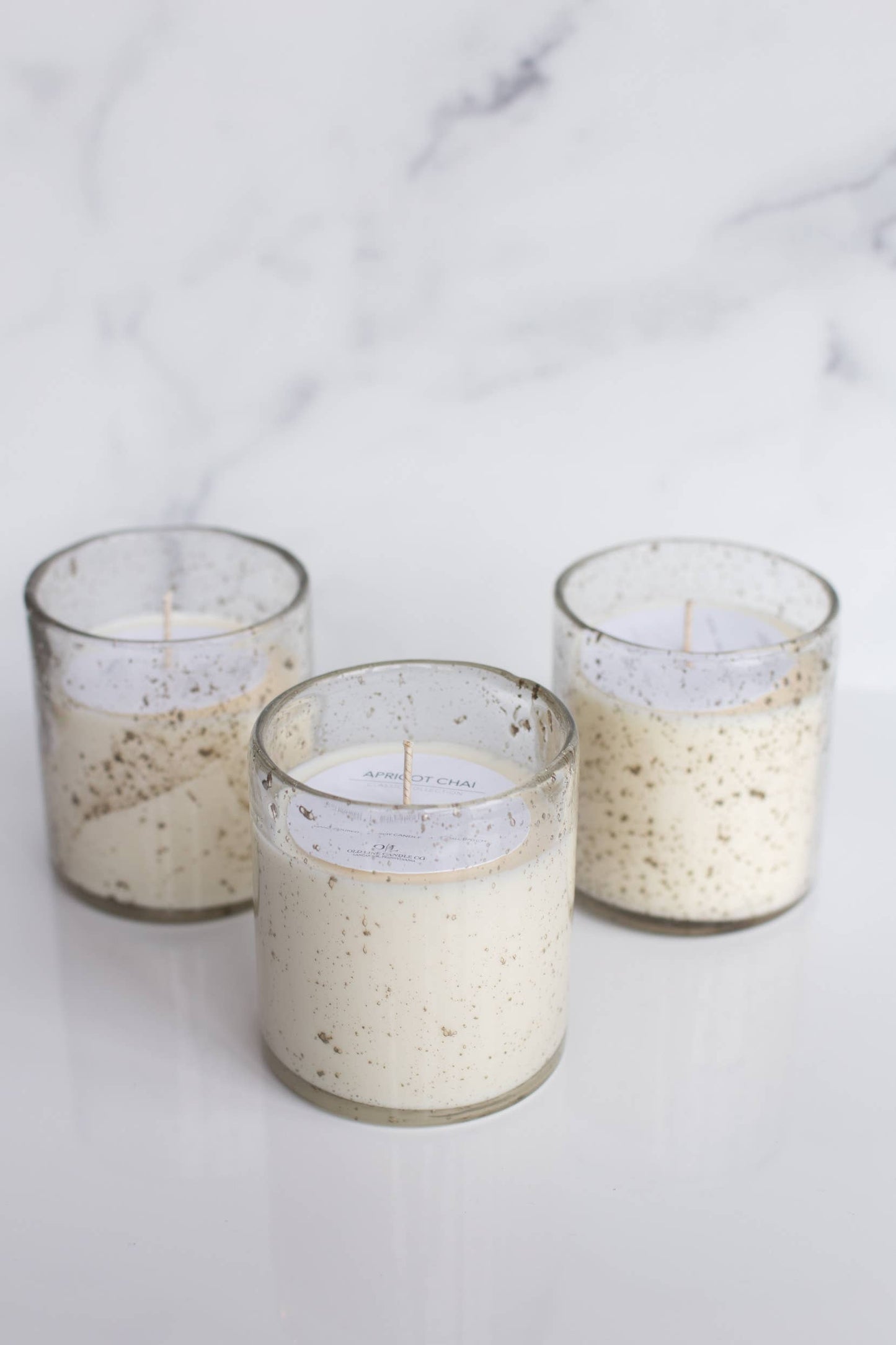 Old Line Candle Co - Bubble/Flecked Candle: 16oz Redwood & Moss
