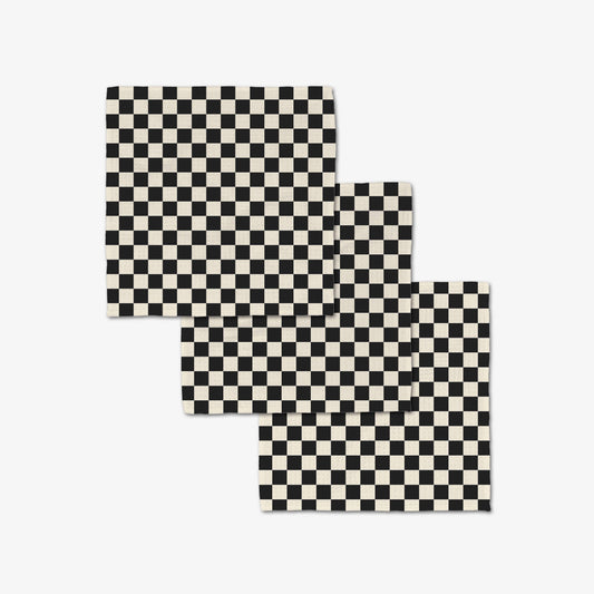 Geometry - Checkered Luxe Washcloth Set