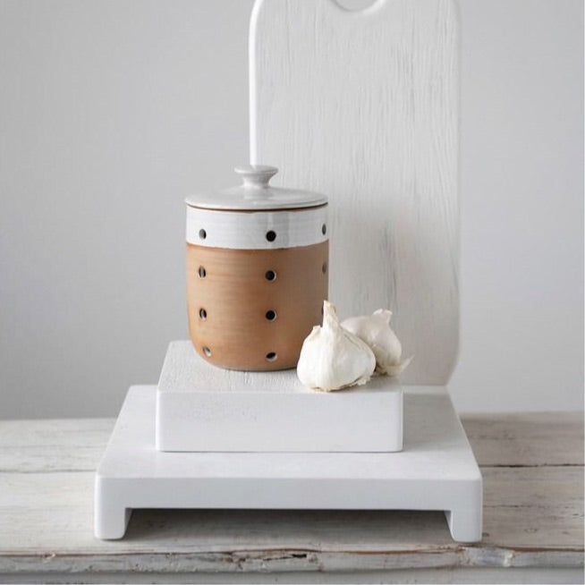 White Square Wood Pedestals